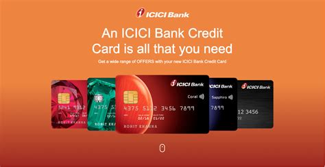 list of icici credit card